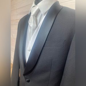 Men’s Black Shawl Lapel Tuxedo Dinner Jacket Formal Wedding Party